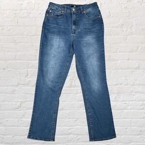 Frye High Rise Straight Leg Jeans Womens 29x29 Blue Denim Stretch Cowgirl Casual